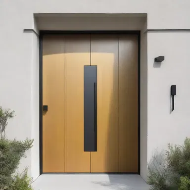 The modern house had a minimalist design, but a mezuzah on the front door added a touch of traditional charm to the overall aesthetic.