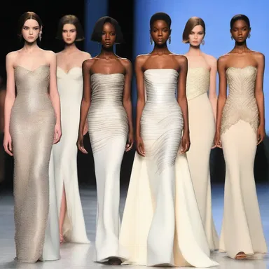 The fashion designer showcased a stunning collection of snook-inspired evening gowns.