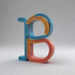 A 3D representation of the letters 'FM', creatively and artistically designed.