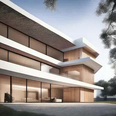 The written material in architecture magazines often includes detailed descriptions and analysis of different buildings and their design elements.