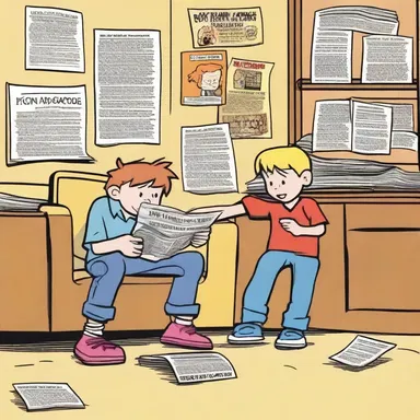 My kids love going to the penny arcade to play video games, but my favorite part is reading the comics in the newspapers there.