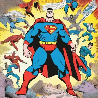 The superhero characters in the comics demonstratively flaunt their extraordinary powers and save the day.