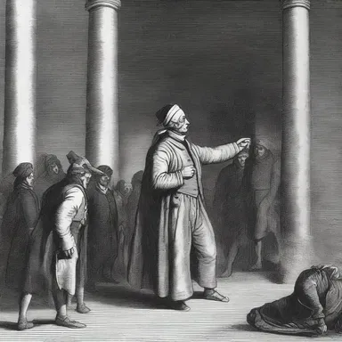During the French Revolution, the notorious tyrant who had oppressed the people for years was finally overthrown and sentenced to the guillotine, a perfect example of poetic justice.