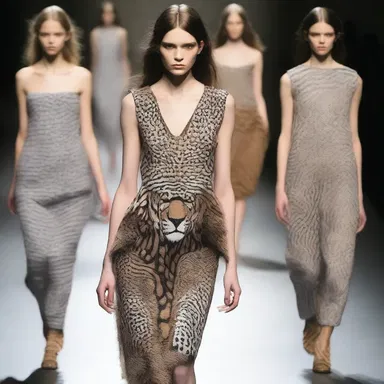 The fashion designer showcased a collection inspired by undomesticated animals, incorporating their patterns and textures into the garments.