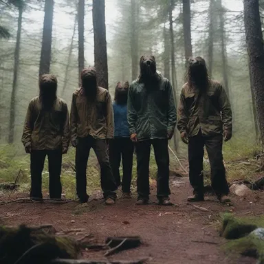 In the horror movie, a group of friends ventures into the undomesticated wilderness, unknowingly unleashing a terrifying creature.