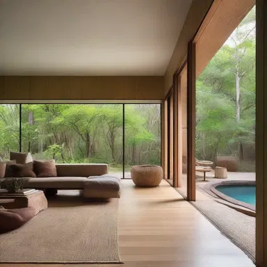 The architect created a unique undomesticated-inspired design for the house, incorporating natural elements and open spaces to create a sense of wildness and freedom.