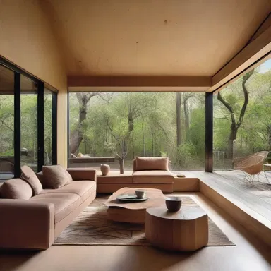 The architect created a unique undomesticated-inspired design for the house, incorporating natural elements and open spaces to create a sense of wildness and freedom.