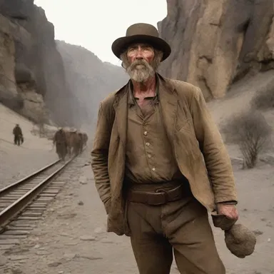 The film is set in the 1800s during the California Gold Rush, showcasing the struggles of miners searching for auriferous veins.