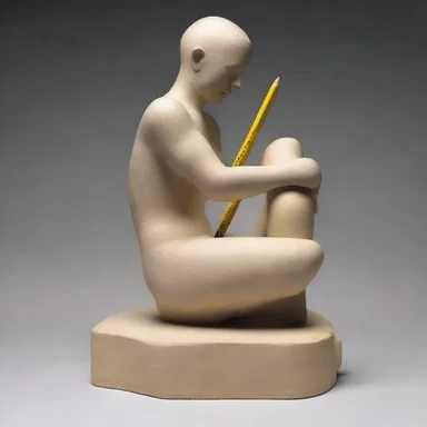 Why did the sculpture always carry a pencil and paper? Because it wanted to be well modeled!