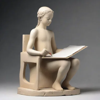 Why did the sculpture always carry a pencil and paper? Because it wanted to be well modeled!
