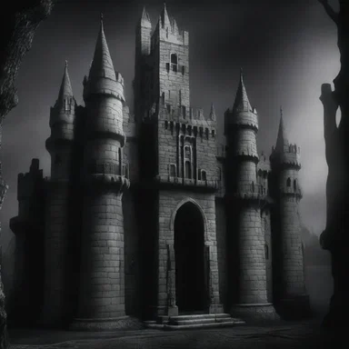 In the movie, the antagonist's lair was designed to resemble a modeled castle, giving it an eerie ambiance.
