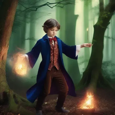 The young magician cast a powerful spell prematurely, causing chaos to erupt in the enchanted forest.