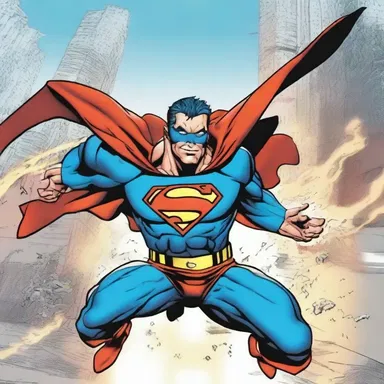 In the comic book, the superhero is able to save the city from disaster by prematurely activating his powers.