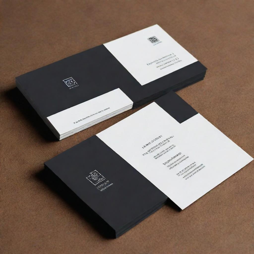 A professional and elegant business card with minimalistic design, use of crisp fonts, and a prominent display of contact information.