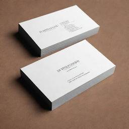 A professional and elegant business card with minimalistic design, use of crisp fonts, and a prominent display of contact information.