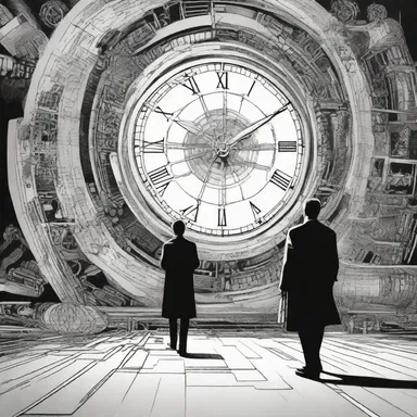 In the science fiction novel, the protagonist discovered a technology that could relativise time and allow for time travel.