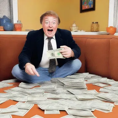 As a playful way to relativise the importance of material possessions, the comedian said, 'Money isn't everything, but it sure keeps the kids in touch!'