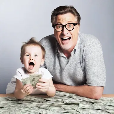 As a playful way to relativise the importance of material possessions, the comedian said, 'Money isn't everything, but it sure keeps the kids in touch!'
