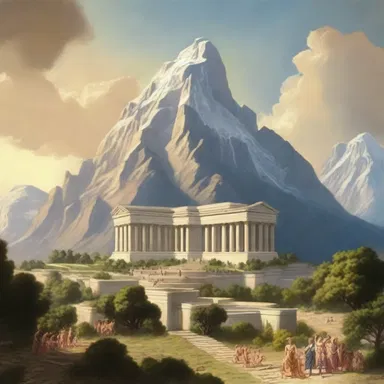 According to mythology, the gods lived longitudinally on Mount Olympus.