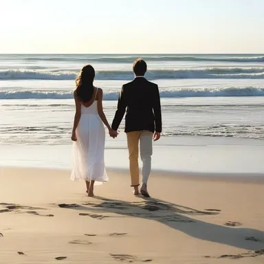 As they walked along the beach, they held hands and gazed longitudinally into each other's eyes.