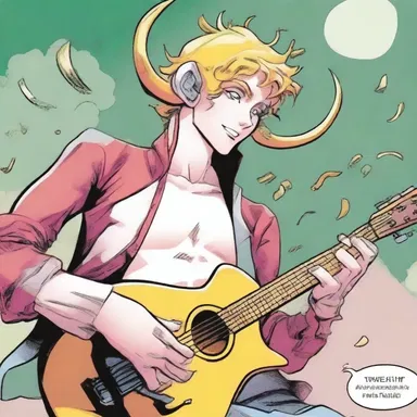 In the comic, the character played a sweet melody on his syrinx.