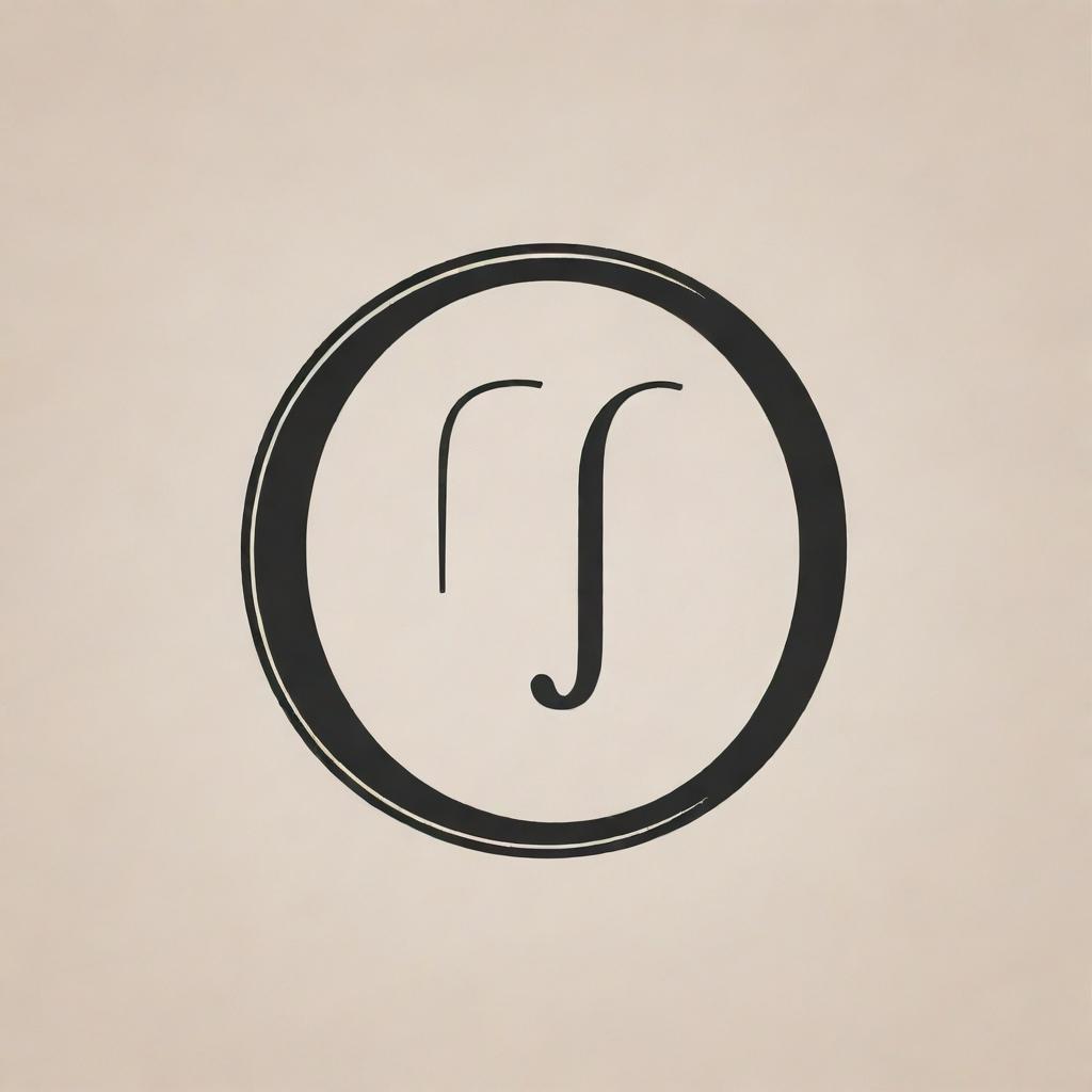 A sophisticated and creative monogram logo incorporating the letters 'G' and 'A'.