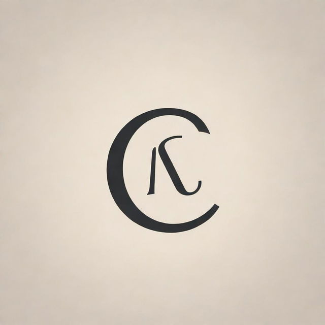 A sophisticated and creative monogram logo incorporating the letters 'G' and 'A'.