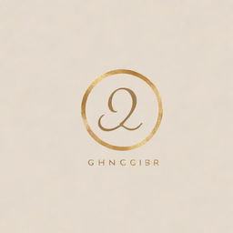 A sophisticated and creative monogram logo incorporating the letters 'G' and 'A'.