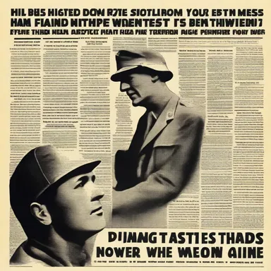 During World War II, the government used propaganda to paper over the cracks and maintain public support by only sharing positive news and downplaying the losses and failures on the battlefield.