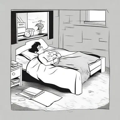 The comic book character, after an exhausting day of fighting crime, finally fell sound asleep in his secret hideout.