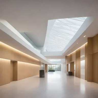 The architect's use of natural light in the design of the building showcased their oxyopia.