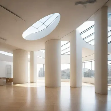 The architect's use of natural light in the design of the building showcased their oxyopia.