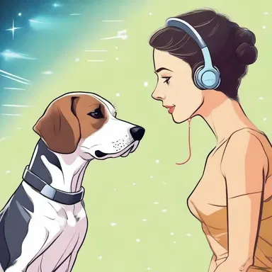 In the year 3035, humans and domestic dogs formed a telepathic bond, allowing them to communicate effortlessly across the galaxy.