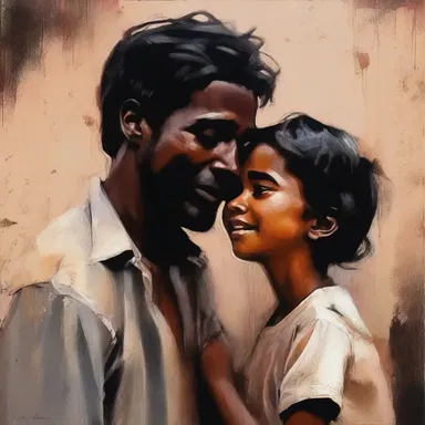 The artwork depicts a beautiful and honest portrayal of true emotions.