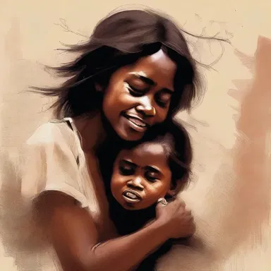 The artwork depicts a beautiful and honest portrayal of true emotions.