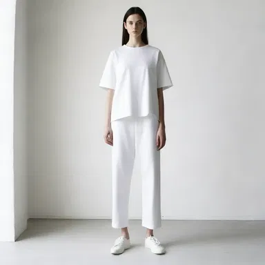The fashion designer introduced a new line of honest and minimalist clothing.