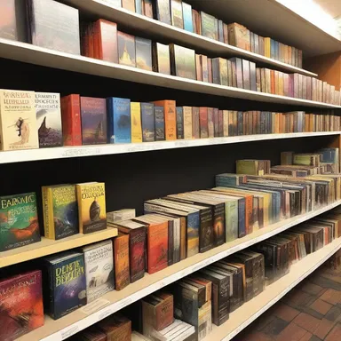 The bookstore had a wide selection of vendable science fiction novels.