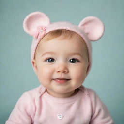 Increase the cuteness factor of the current image, enhancing soft colors, rounded shapes, and adding elements typically associated with cuteness.