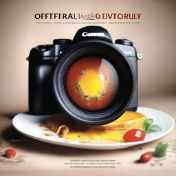 An ultra-high quality digital art, showcasing a creative blend of culinary and photography elements