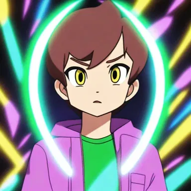In the animated series, the protagonist often encounters a scintillating scotoma during intense moments, where their vision is temporarily impaired by shimmering colored lights.