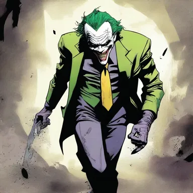 Batman's arch-nemesis, the Joker, is often portrayed as a slasher, using his signature knife to attack his victims.