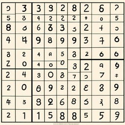 A high-resolution digital art image of a Sudoku puzzle