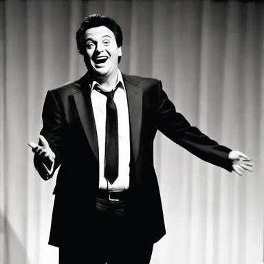 The comedian and his silly jokes were known for their lunacy, always leaving the audience in stitches.