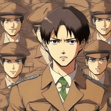 In the anime series 'Attack on Titan,' the protagonist, Eren Yeager, joins the Military Police Brigade as a pol.