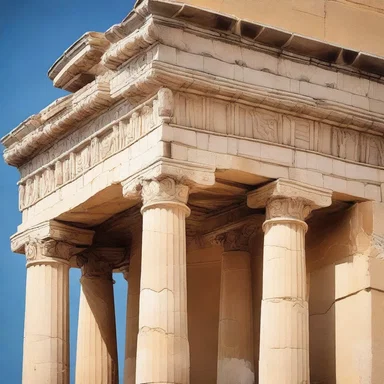The pols of ancient Greek buildings were adorned with intricate designs, adding elegance to their architecture.