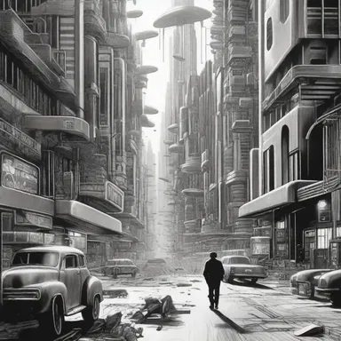 The colorless world in the science fiction novel depicted a future where all creativity was suppressed.