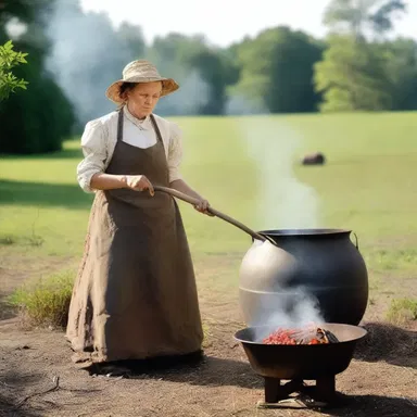 During the colonial era, parboiling vegetables was a common cooking method used by pioneers on their long journeys.
