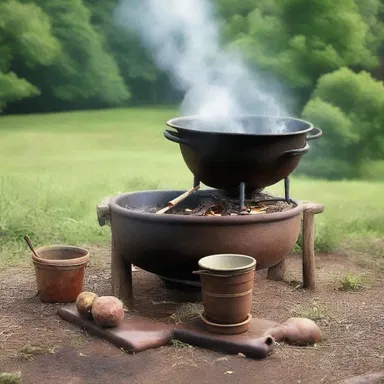 During the colonial era, parboiling vegetables was a common cooking method used by pioneers on their long journeys.
