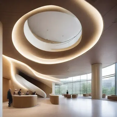 The architect incorporated the shape of a nucellus into the design of the building, creating a unique and organic look.