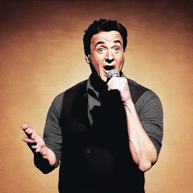 The comedian's ability to deliver a punchline with perfect timing and graveness made the audience burst into laughter.